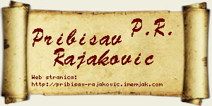 Pribisav Rajaković vizit kartica